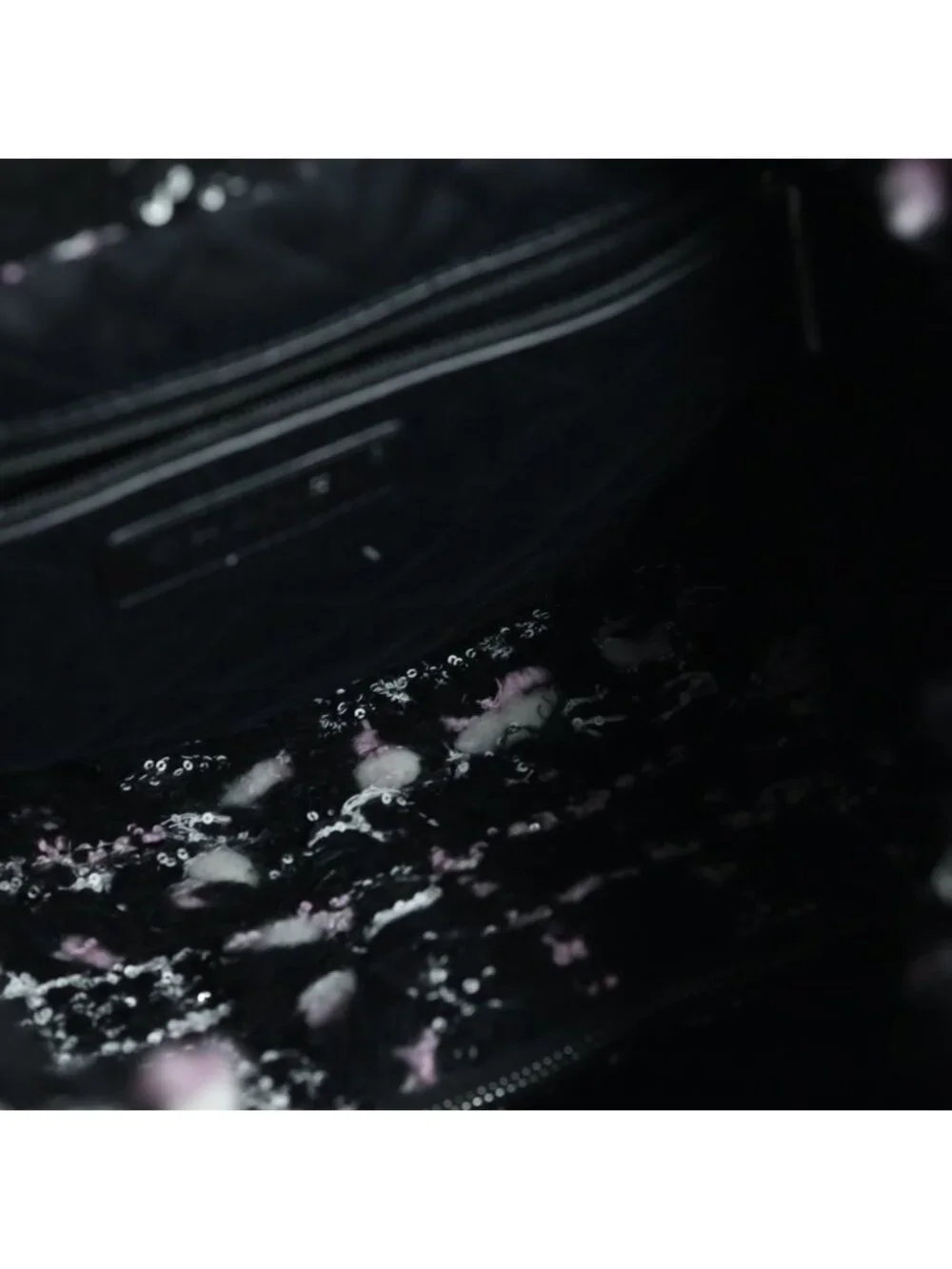Chanel 22 Small Chain Tote Black Pink Tweed Silver